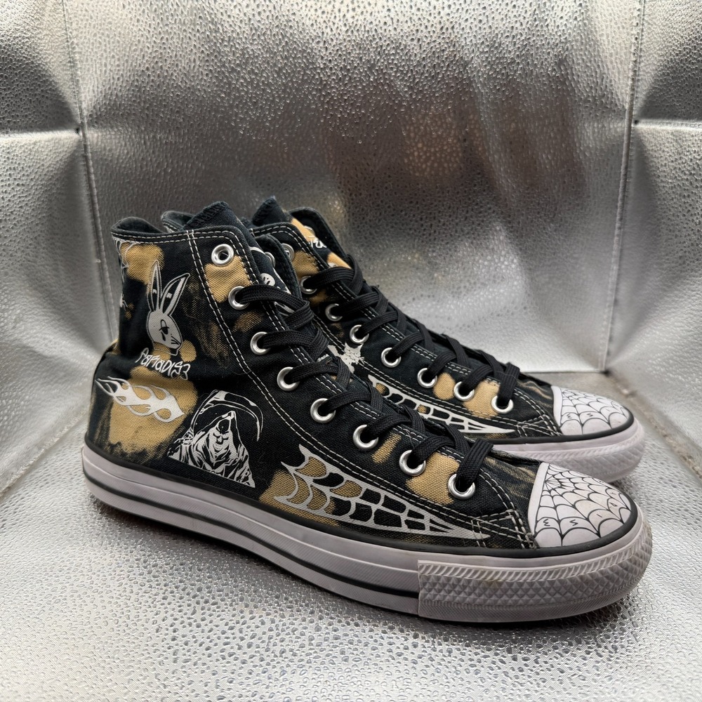 Size M8/10W Converse‎ CTAS Pro Hi Sean Pablo Black Unisex Graphic Shoes 172388C
